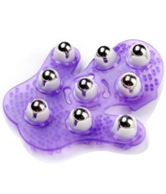Roller Balls Massage Glove Purple