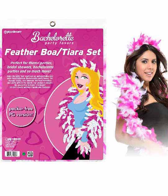 BP Feather Tiara and Boa Set