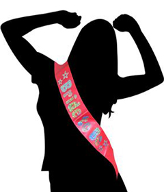 Bride To Be Sash - Silver Holographic