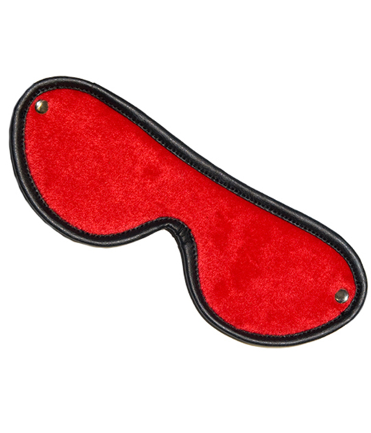 BLI016 - Fluffy Blindfold - Red