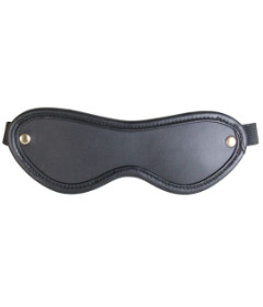 Leather Blindfold with Gold Hardware