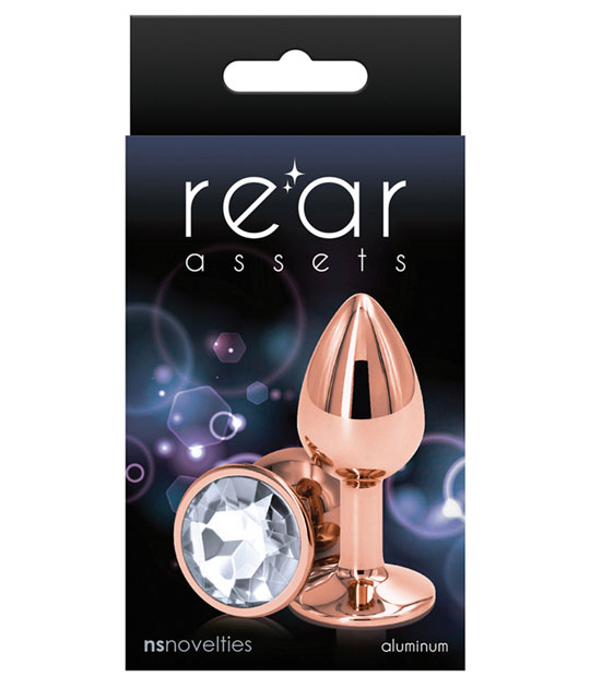 Rear Assets  Rosegold Clear Small