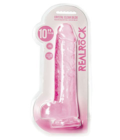 Realrock Crystal Clear 10 Inch Pink