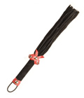 WHI052 - Bow Detailed Red And Black Willy Whip