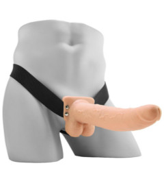 FF 9in Hollow Rechargeable Strap-On