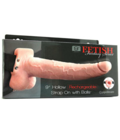 FF 9in Hollow Rechargeable Strap-On