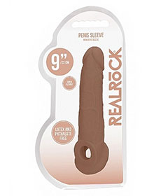 Real Rock 9in Penis Sleeve Tan