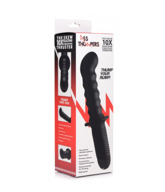 The Skew 10X Silicone Vibrator with Handle