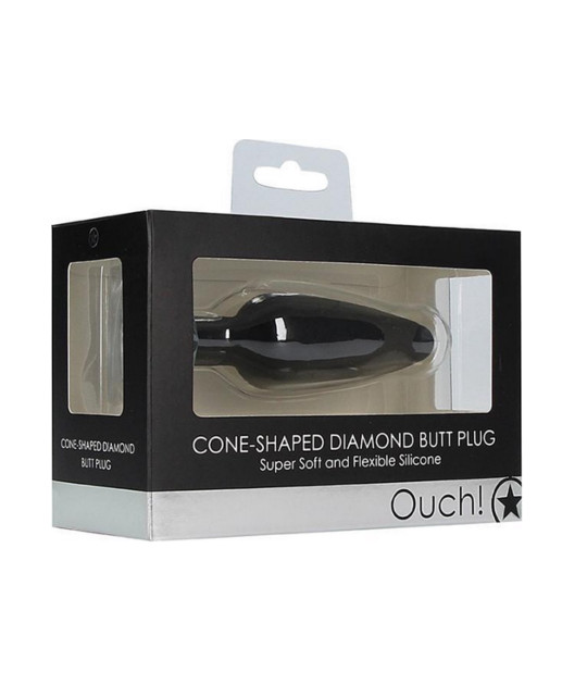 OUCH Cone Shaped Diamond Butt Plug Large