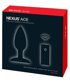 Nexus Ace Butt Plug Black Medium