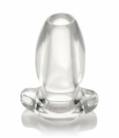 Peep Hole Clear Hollow Anal Plug 