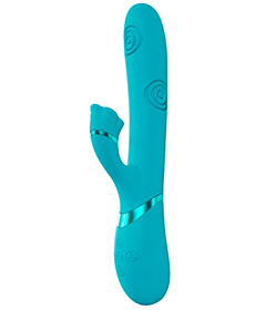 VIVE - Fiore G-Spot Air Wave and Tapping Flared Clit - Blue