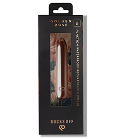 Rocks Off 16 Speed Rechargeable Bullet Vibrator - Rose Gold