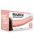 Realrock Hollow Vibe Strapon 10 Inch Flesh