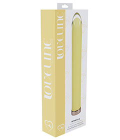 Loveline Sparkle Glass Vibrator - Yellow