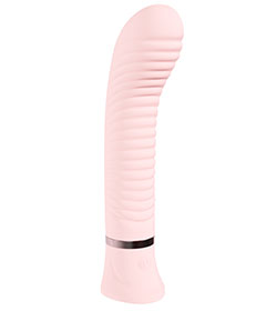 Loveline Divine 10 Function Ribbed G-Spot Vibe - Pink