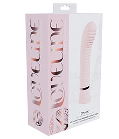 Loveline Divine 10 Function Ribbed G-Spot Vibe - Pink