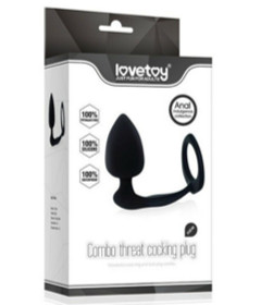 Combo Threat Cockring Plug