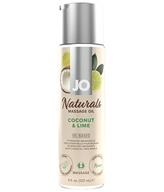 JO Massage Oil 120ml - Coconut & Lime