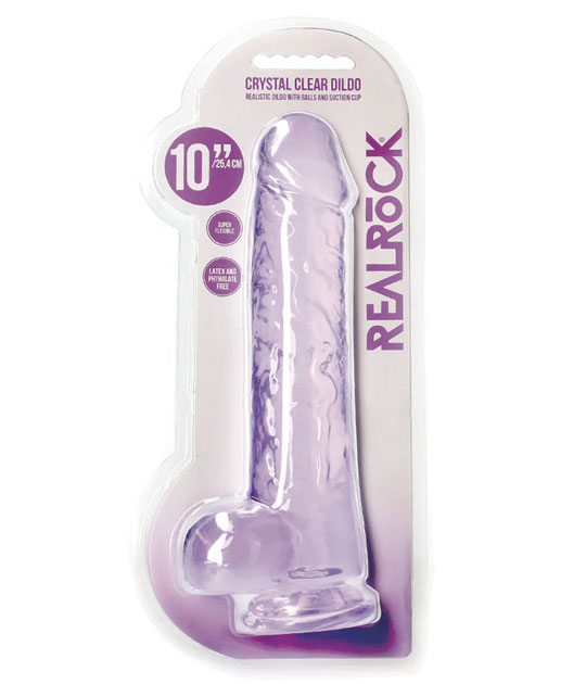 Realrock Crystal Clear 10 Inch Purple
