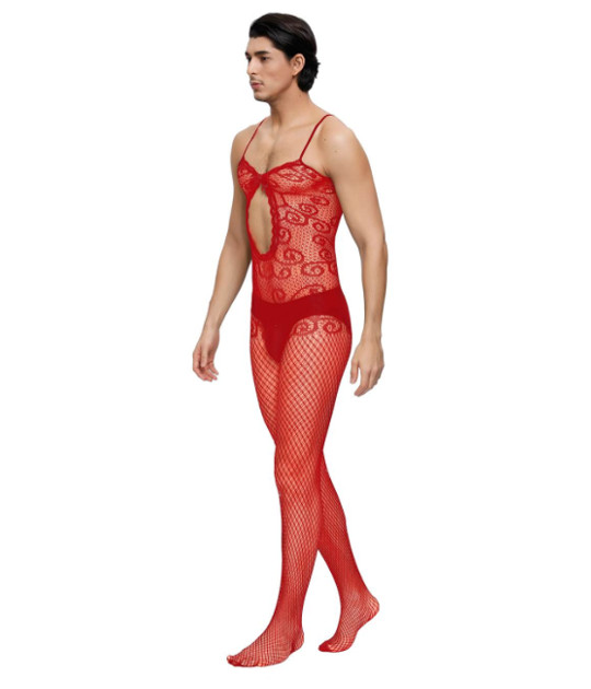 MP159 Bodystocking For Men Red