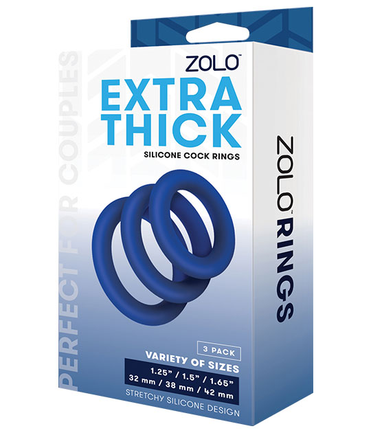 Zolo Extra Thick 3pk Cock Ring
