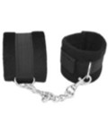 BHAN05BLK Plush Cuffs Black