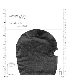 Velvet & Velcro Mask With Opening