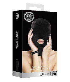 Velvet & Velcro Mask With Opening