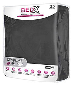 Bed X King Black Mattress Protector