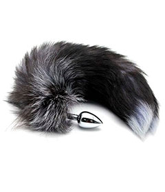 Alive  Black And White Fox Tail S