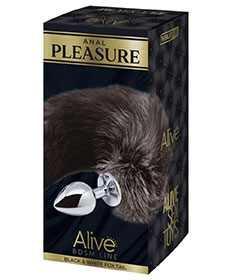 Alive  Black And White Fox Tail S