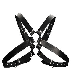 Mens Large Buckle Harness OS Black