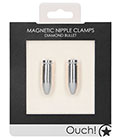 Magnetic Nipple Clamps Bullet Silver