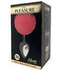 Alive  Metal Fluffy Plug Red M