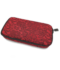 Lace Lockable Bag Red by Brigitta