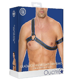 Gladiator Harness With Armband OS Blue