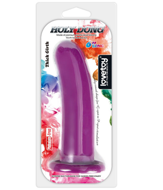 Silicone Holy Dong Large Purple