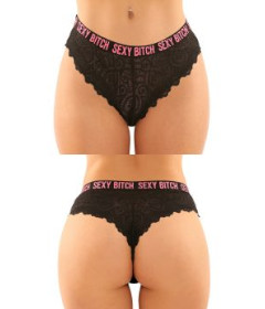 SEXY BITCH PANTY & THONG 2PK L XL