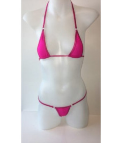 PR 547 Micro Bikini Set Hot Pink OS