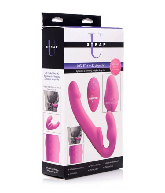 10x Evoke Ergo Fit Inflatable & Vibrating Silicone Strapless