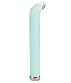 Loveline Aurora G-Spot Glass Vibrator - Green