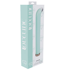 Loveline Aurora G-Spot Glass Vibrator - Green