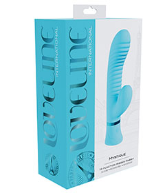 Loveline Mystique 10 Function Ribbed Rabbit - Blue
