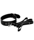 BCOL06BLK Unlined Collar & Lead Black