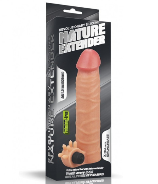 Silicone Nature Extender Vibrating 1.5in