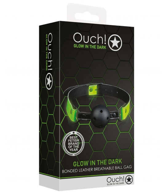 Ouch - Breathable Ball Gag Glow In Dark