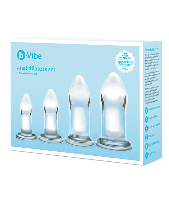b-Vibe Glass Anal Dilators Set