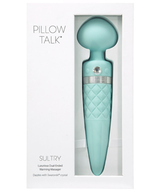 Pillow Talk Sultry Dual Massager Teal