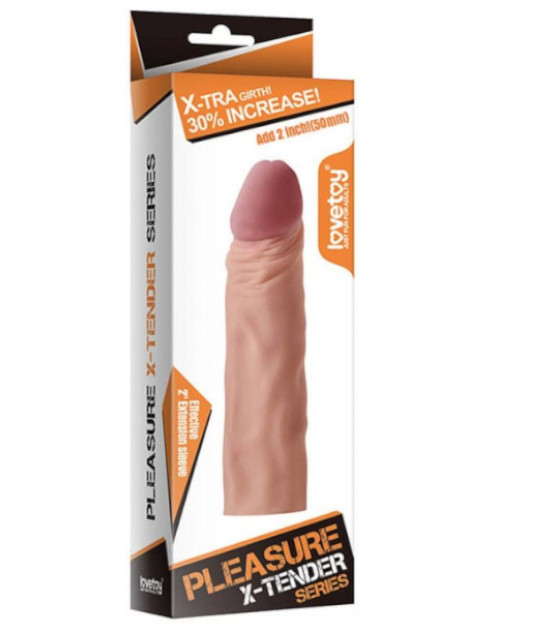Pleasure X-Tender Penis Sleeve 2in 1053